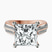 Pre-Designed 14kt Rose Gold Sandra Side Stone Lab Diamond Ring