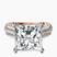 Pre-Designed 14kt Rose Gold Sandra Side Stone Lab Diamond Ring