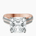 Pre-Designed 14kt Rose Gold Sandra Side Stone Lab Diamond Ring