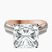 Pre-Designed 14kt Rose Gold Sandra Side Stone Lab Diamond Ring