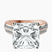 Pre-Designed 14kt Rose Gold Sandra Side Stone Lab Diamond Ring