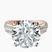 Pre-Designed 14kt Rose Gold Sandra Side Stone Lab Diamond Ring