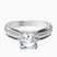 Sandra Side Stone Lab Diamond Engagement Ring in 9ct White Gold