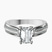 Pre-Designed Platinum Sandra Side Stone Lab Diamond Ring