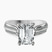 Pre-Designed Platinum Sandra Side Stone Lab Diamond Ring