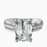 Pre-Designed Platinum Sandra Side Stone Lab Diamond Ring