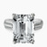 Pre-Designed Platinum Sandra Side Stone Lab Diamond Ring