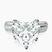 Pre-Designed 10kt White Gold Sandra Side Stone Lab Diamond Ring