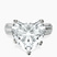 Pre-Designed Platinum Sandra Side Stone Lab Diamond Ring