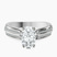 Pre-Designed 14kt White Gold Sandra Side Stone Lab Diamond Ring