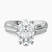 Pre-Designed Platinum Sandra Side Stone Lab Diamond Ring