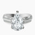 Pre-Designed Platinum Sandra Side Stone Lab Diamond Ring
