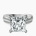 Pre-Designed 10kt White Gold Sandra Side Stone Lab Diamond Ring