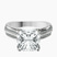Pre-Designed 10kt White Gold Sandra Side Stone Lab Diamond Ring