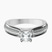 Pre-Designed 10kt White Gold Sandra Side Stone Lab Diamond Ring