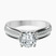 Pre-Designed 14kt White Gold Sandra Side Stone Lab Diamond Ring