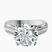 Pre-Designed 18kt White Gold Sandra Side Stone Lab Diamond Ring
