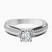 Pre-Designed Platinum Sandra Side Stone Lab Diamond Ring