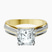 Pre-Designed 14kt Yellow Gold Sandra Side Stone Lab Diamond Ring