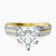Pre-Designed 10kt Yellow Gold Sandra Side Stone Lab Diamond Ring