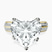Pre-Designed 10kt Yellow Gold Sandra Side Stone Lab Diamond Ring
