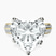 Pre-Designed 10kt Yellow Gold Sandra Side Stone Lab Diamond Ring