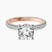 Etienne Secret Halo Lab Diamond Engagement Ring in 18ct Rose Gold