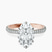 Etienne Secret Halo Lab Diamond Engagement Ring in 9ct Rose Gold