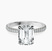 Etienne Secret Halo Lab Diamond Engagement Ring in 14ct White Gold