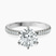 Platinum Etienne Secret Halo Lab Diamond Ring