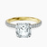 Etienne Secret Halo Lab Diamond Engagement Ring in 9ct Yellow Gold
