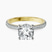 Etienne Secret Halo Lab Diamond Engagement Ring in 9ct Yellow Gold
