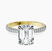 Etienne Secret Halo Lab Diamond Engagement Ring in 9ct Yellow Gold