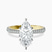 Etienne Secret Halo Lab Diamond Engagement Ring in 9ct Yellow Gold