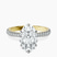 Etienne Secret Halo Lab Diamond Engagement Ring in 9ct Yellow Gold