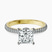 Etienne Secret Halo Lab Diamond Engagement Ring in 9ct Yellow Gold