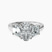 Dianna Three Stone Side Trapezium Lab Diamond Engagement Ring in 10kt White Gold