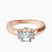 Pre-Designed 10kt Rose Gold Delanie Side Cuff Lab Diamond Ring