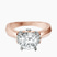 Delanie Side Cuff Lab Diamond Engagement Ring in 10kt Rose Gold