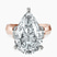 Pre-Designed 18kt Rose Gold Delanie Side Cuff Lab Diamond Ring