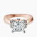 Delanie Side Cuff Lab Diamond Engagement Ring in 10kt Rose Gold