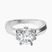 Pre-Designed Platinum Delanie Side Cuff Lab Diamond Ring