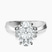 Delanie Side Cuff Lab Diamond Engagement Ring in Platinum