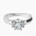 Pre-Designed 10kt White Gold Delanie Side Cuff Lab Diamond Ring