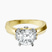 Delanie Side Cuff Lab Diamond Engagement Ring in 10kt Yellow Gold