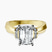 Delanie Side Cuff Lab Diamond Engagement Ring in 18ct Yellow Gold