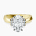 Delanie Side Cuff Lab Diamond Engagement Ring in 18ct Yellow Gold