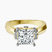 Delanie Side Cuff Lab Diamond Engagement Ring in 18kt Yellow Gold