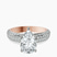 Amira Luxe Secret Double Halo Lab Diamond Engagement Ring in 9ct Rose Gold
