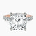 Pre-Designed 14kt Rose Gold Cassidy Entwined Prongs Lab Diamond Ring